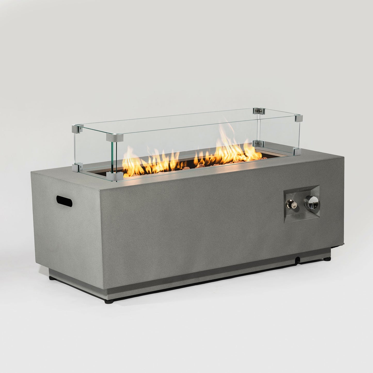 Outdoor Fire Pit Propane Fire Table with Tank Holder