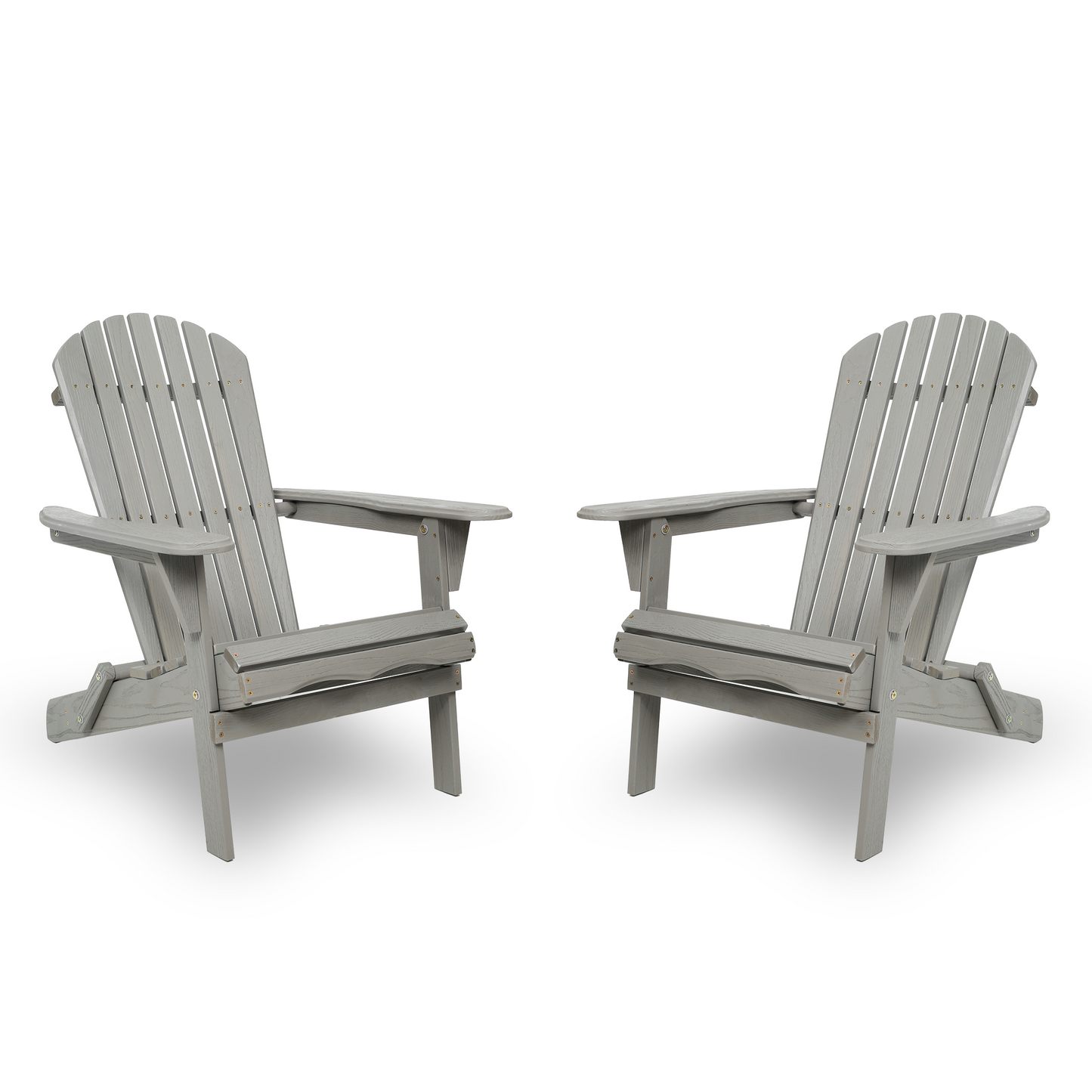 Wood Lounge Patio Chair for Garden Outdoor Wooden Folding Embossed Adirondack Chair Set of 2 Solid Cedar Wood Lounge Patio Chair with Wood Grain
