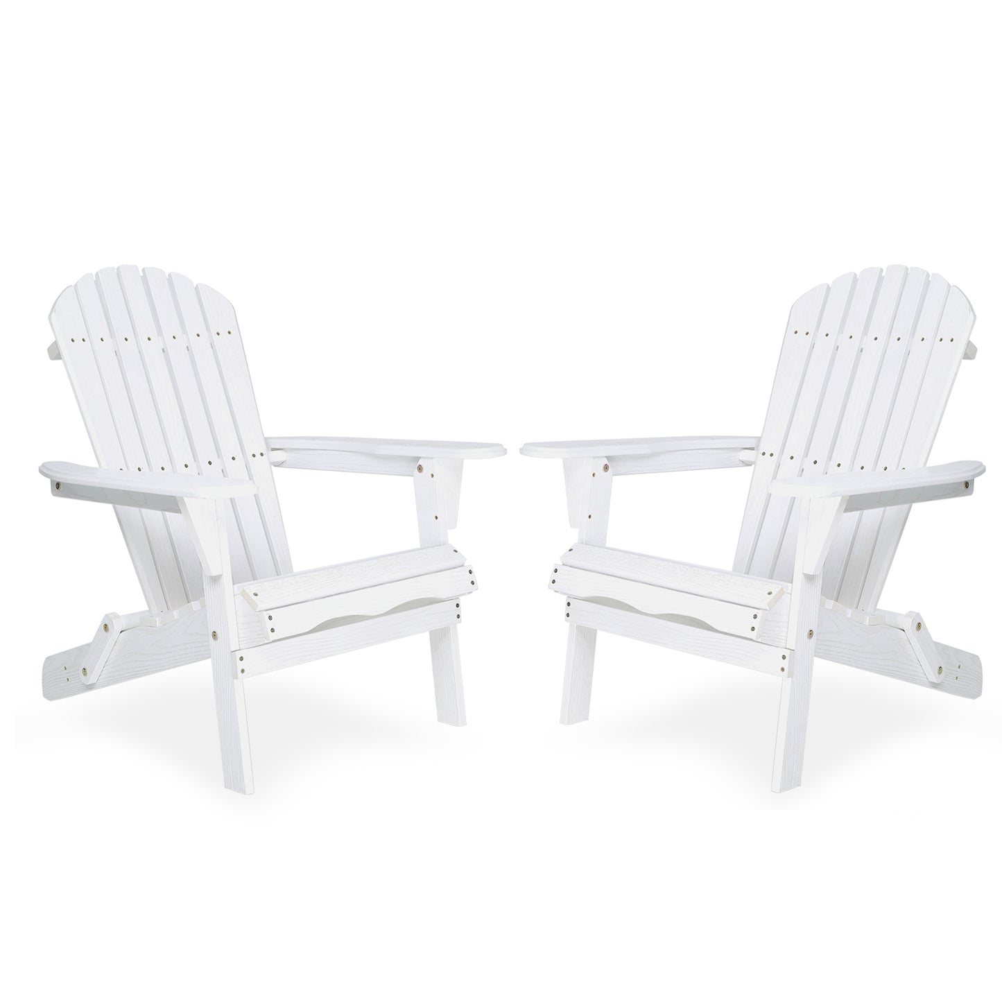 Wood Lounge Patio Chair for Garden Outdoor Wooden Folding Embossed Adirondack Chair Set of 2 Solid Cedar Wood Lounge Patio Chair with Wood Grain