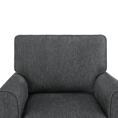 360° Swivel Chair Accent Barrel Armchair Swivel Sofa Chair with Side Pockets for Living Room, Bedroom, Office and Hotel, Grey