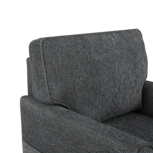 360° Swivel Chair Accent Barrel Armchair Swivel Sofa Chair with Side Pockets for Living Room, Bedroom, Office and Hotel, Grey