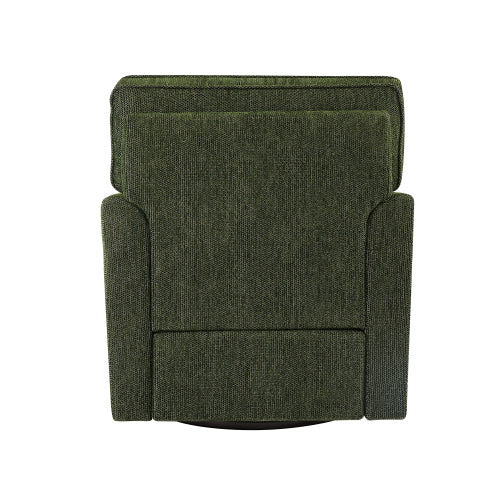 360° Swivel Chair Accent Barrel Armchair Swivel Sofa Chair with Side Pockets for Living Room, Bedroom, Office and Hotel, Green