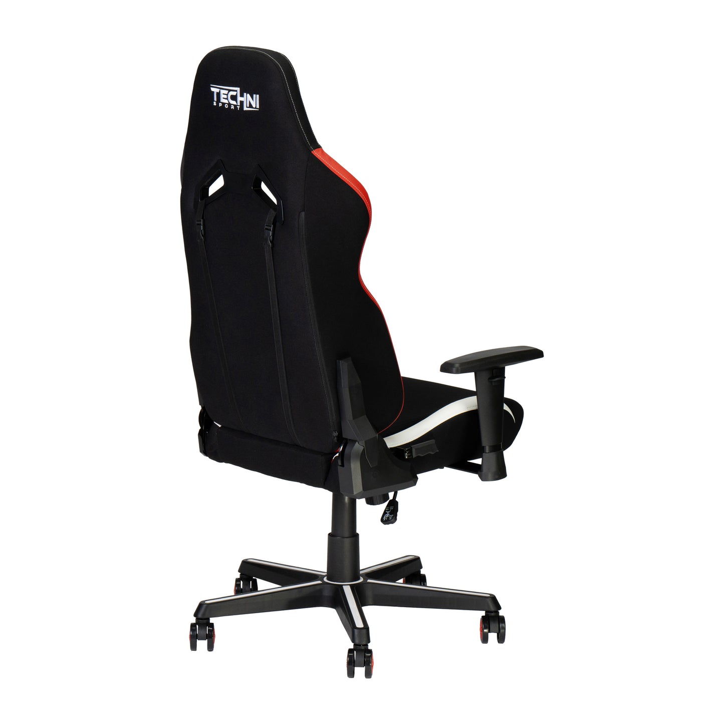 Techni Sport TSF72 Echo Gaming Chair - Black with Red & White