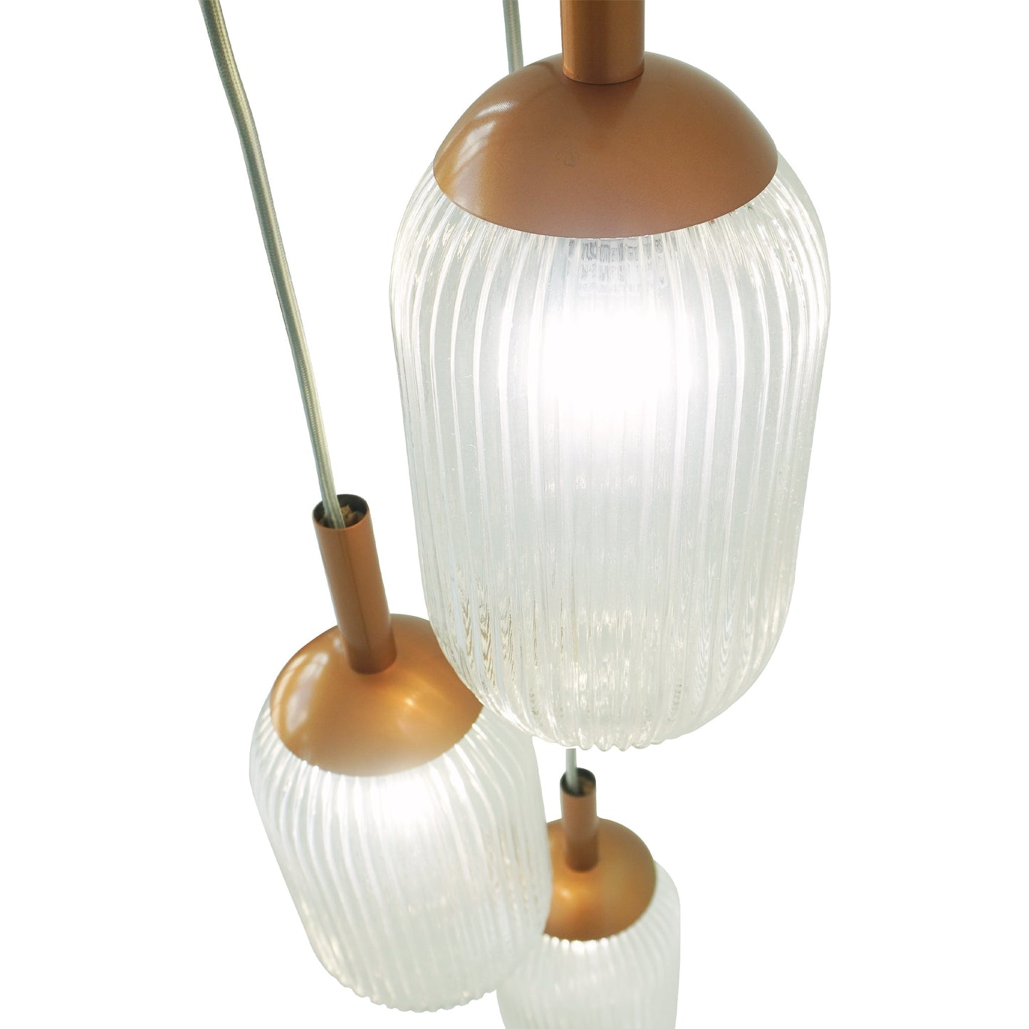 Warehouse Direct Sales New Design Personality Creative American Country Retro Ceiling Light Living Room Bedroom Reading Room Gala Pendant Lamp - Bronze and Clear 110-120V