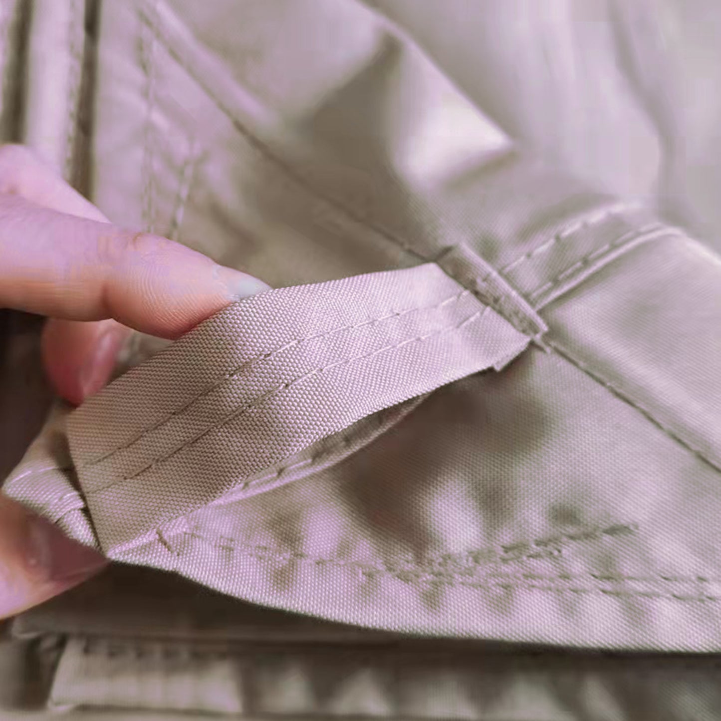 8x5Ft Grill Gazebo Replacement Canopy,Double Tiered BBQ Tent Roof Top Cover,Beige