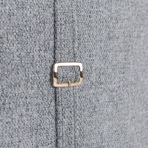 Upholstered Swivel Recliner Manual Rocker Recliner Chair Baby Nursery Chair with Two Removable Pillows for Living Room, Dark Grey