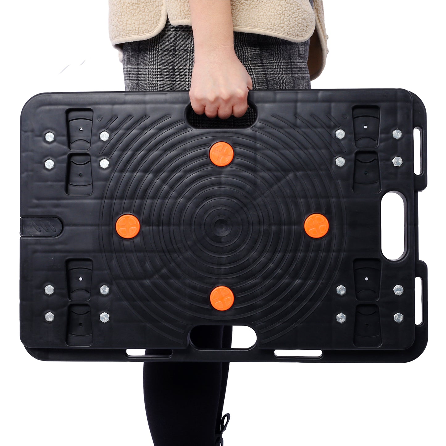 2Pcs Moving Dolly, Heavy Duty Furniture Rolling Mover, Interlocking Moving Dolly with 4 Wheels for Couch Boxes Heavy Items, 23.6 x 15.7 inch 330 Lbs Capacity Each Count