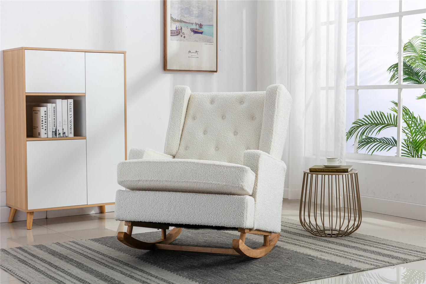 COOLMORE living room Comfortable rocking chair accent chair