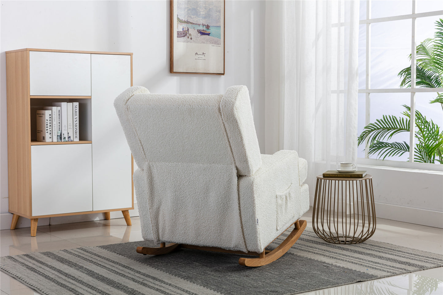 COOLMORE living room Comfortable rocking chair accent chair