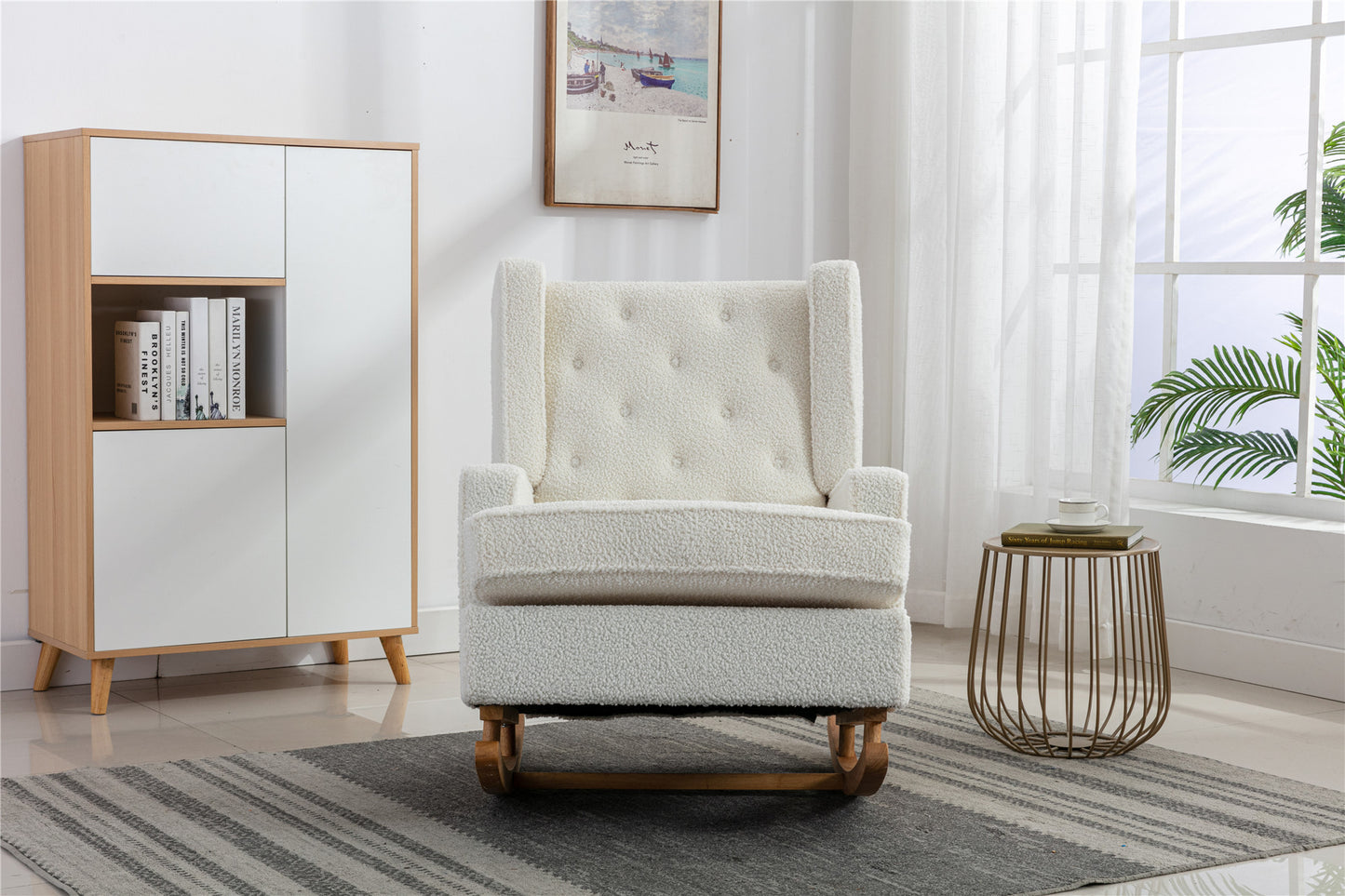 COOLMORE living room Comfortable rocking chair accent chair