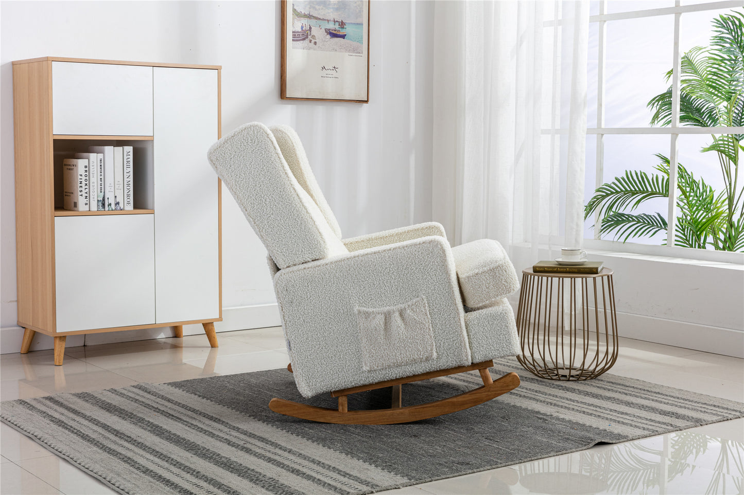 COOLMORE living room Comfortable rocking chair accent chair