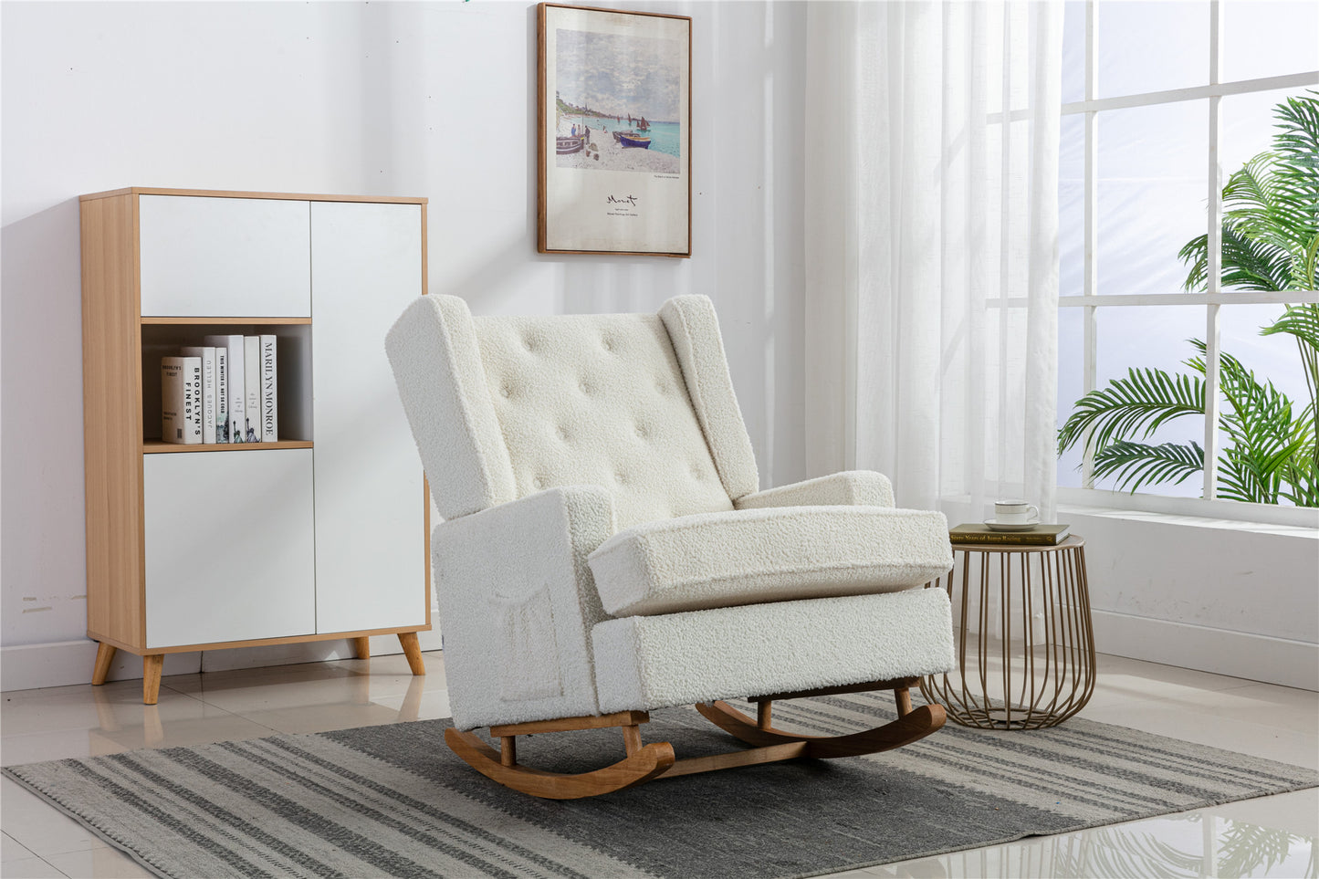 COOLMORE living room Comfortable rocking chair accent chair