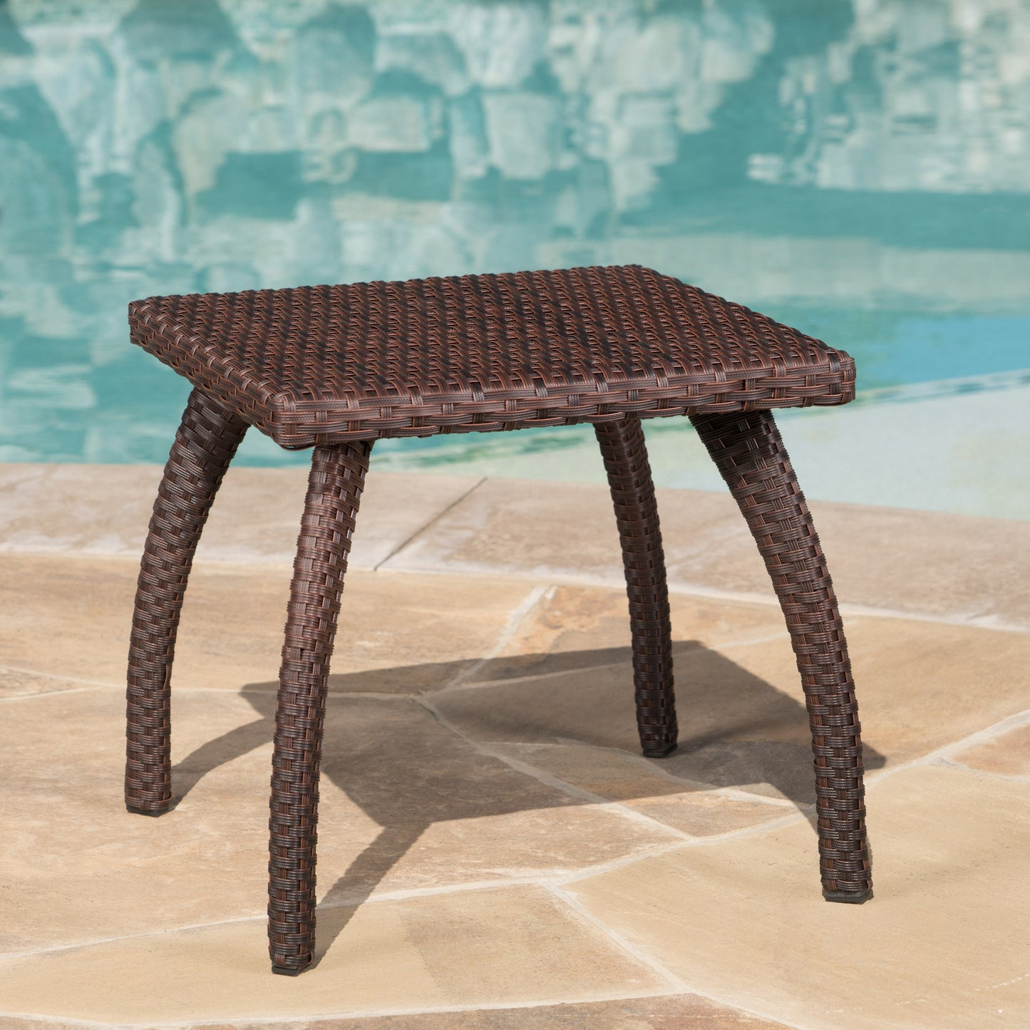 "HONOLULU BROWN SIDE TABLE "