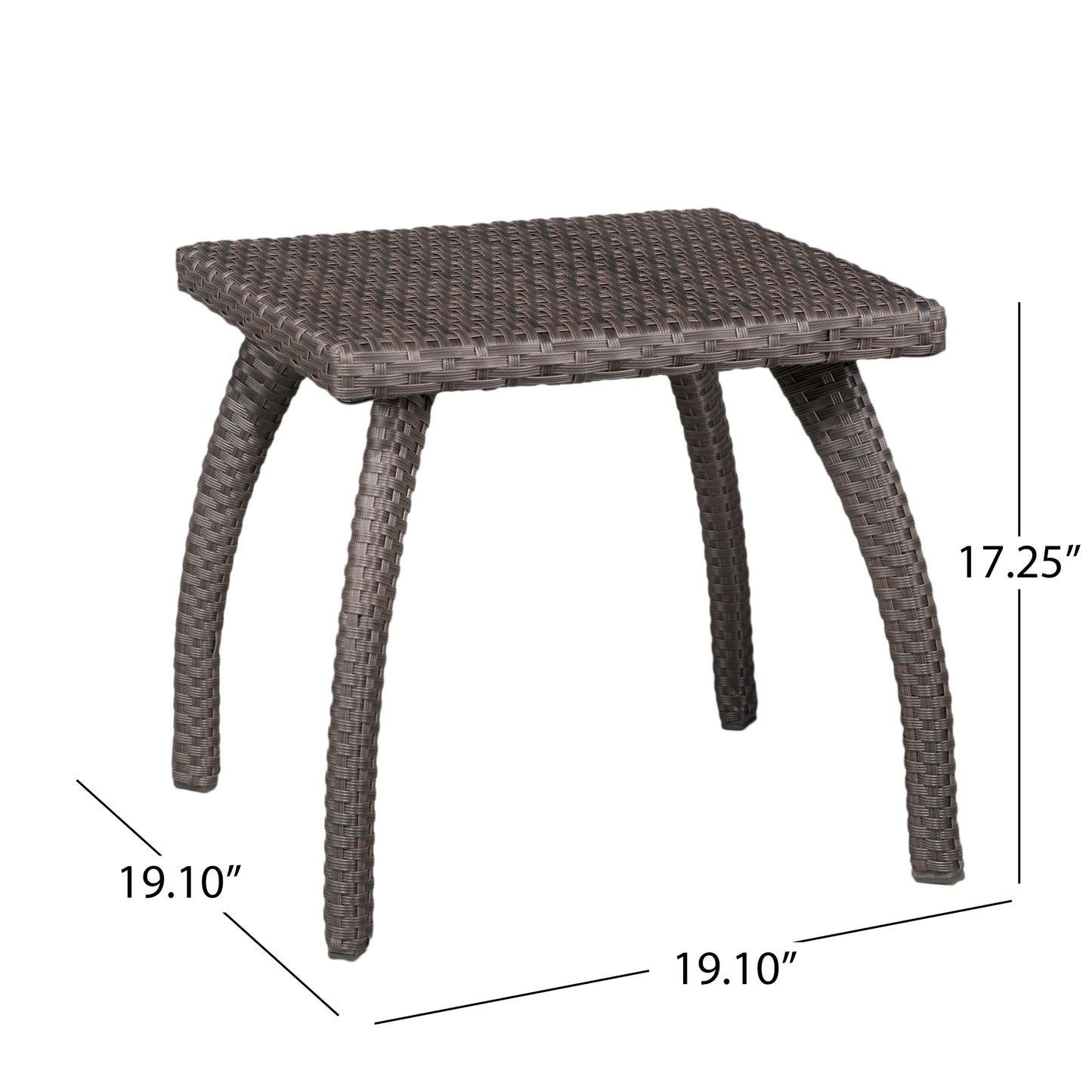 "HONOLULU BROWN SIDE TABLE "
