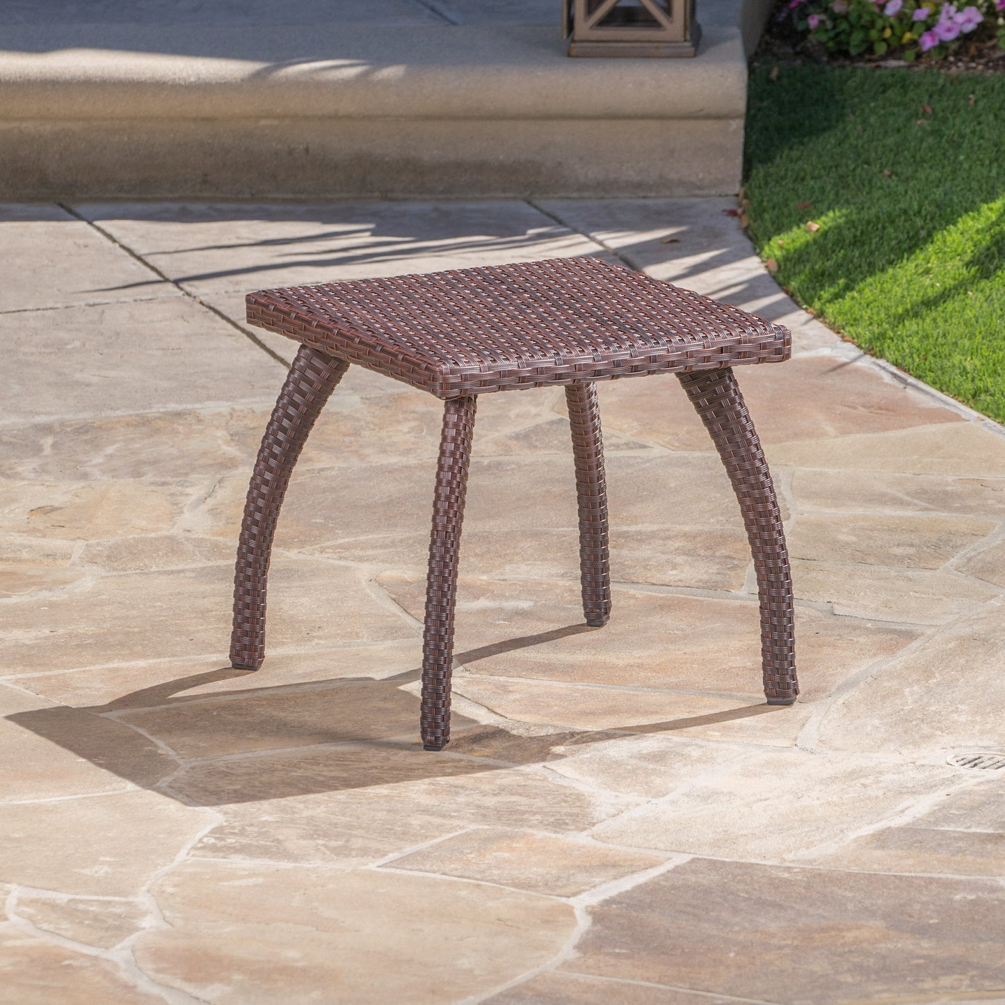 "HONOLULU BROWN SIDE TABLE "