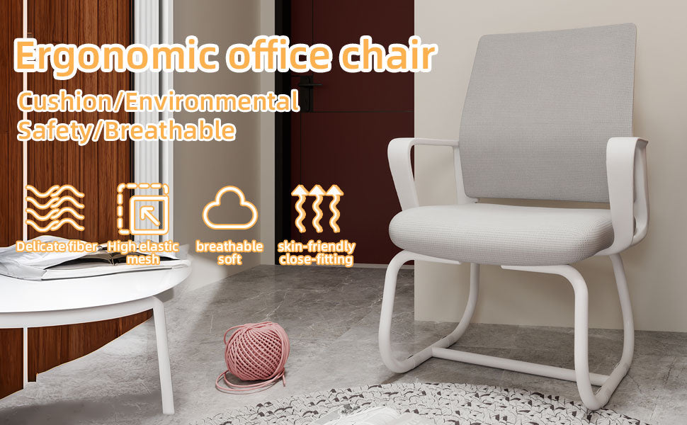 Minimalist Modern Office Chair – Metal Frame, Soft & Comfortable, Home & Office Use, Multiple Colors Available