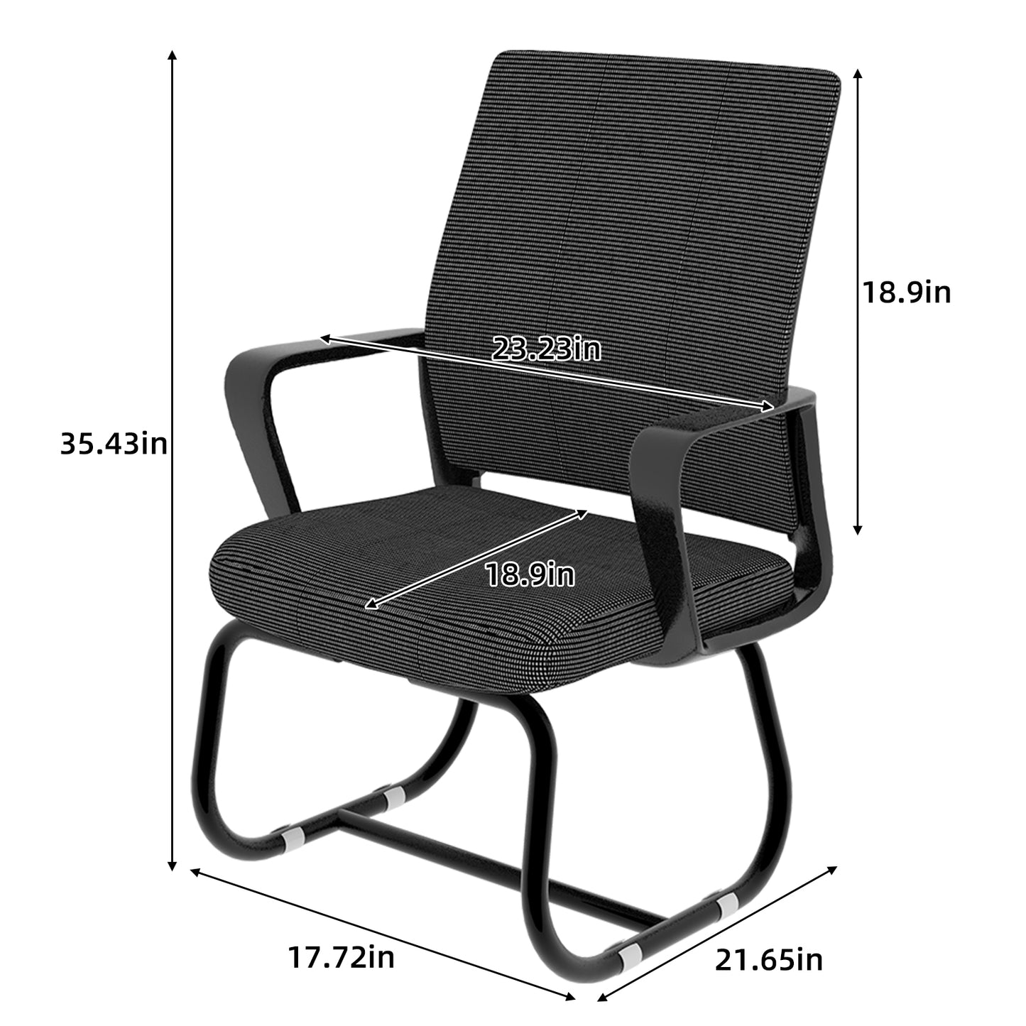 Minimalist Modern Office Chair – Metal Frame, Soft & Comfortable, Home & Office Use, Multiple Colors Available