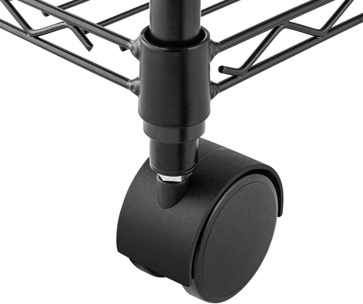 Simple Deluxe Heavy Duty 5-Shelf Shelving Unit with Wheel and Adjustable Feet, 36'' X 14'' X 60'', 5 Tier