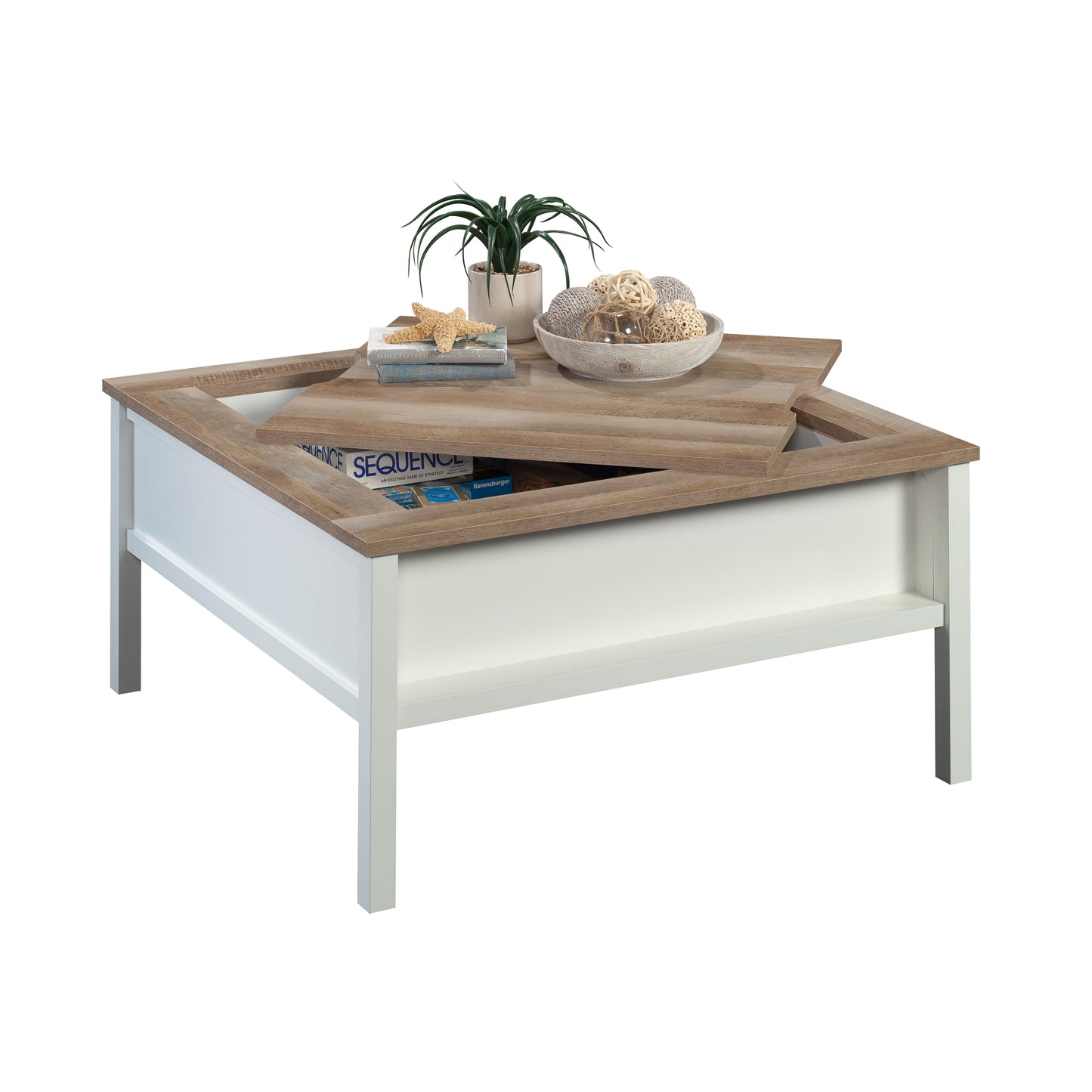 Gaming/Coffee Table, White finish