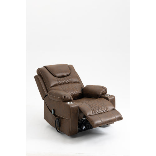Lounge chair lift chair relax sofa chair sitting room furniture sitting room power supply elderly electric lounge chair (180 degree lying flat)