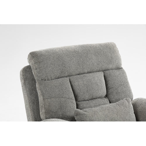 Old age electric lift chair, flat high density foam electric sofa, with heating and massage functions, can tilt to 180 degrees, 2 pocket cup holders, 2 remote controls, dual OKIN motors