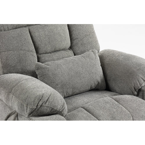 Old age electric lift chair, flat high density foam electric sofa, with heating and massage functions, can tilt to 180 degrees, 2 pocket cup holders, 2 remote controls, dual OKIN motors