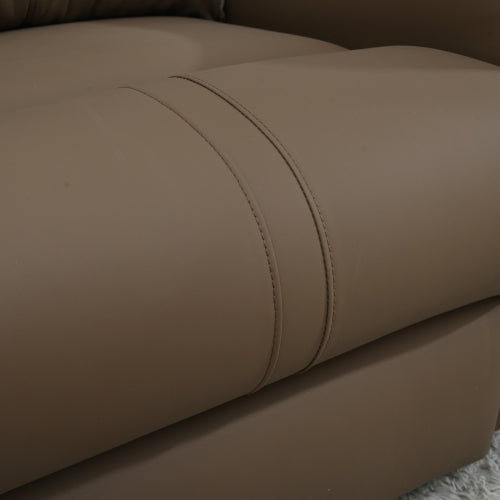 270° Power Swivel Rocker Recliner Chair, Electric Glider Reclining Sofa with USB Ports, PU Faux Leather Power Swivel Glider, Rocking Chair,Nursery Recliners for Living Room Bedroom(Brown+270° Swivel)