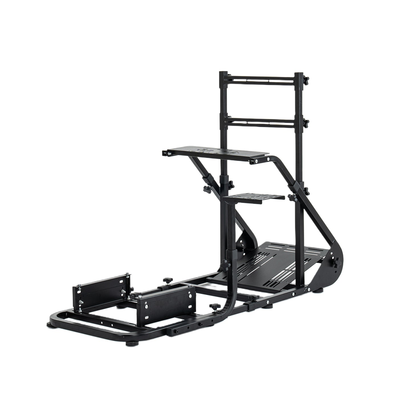 Enhanced and stable racing wheel cockpit, compatible with Fanatec, PXN, Thrustmaster, and Logitech adjustable driving simulators, excluding handbrake, pedals, and monitor