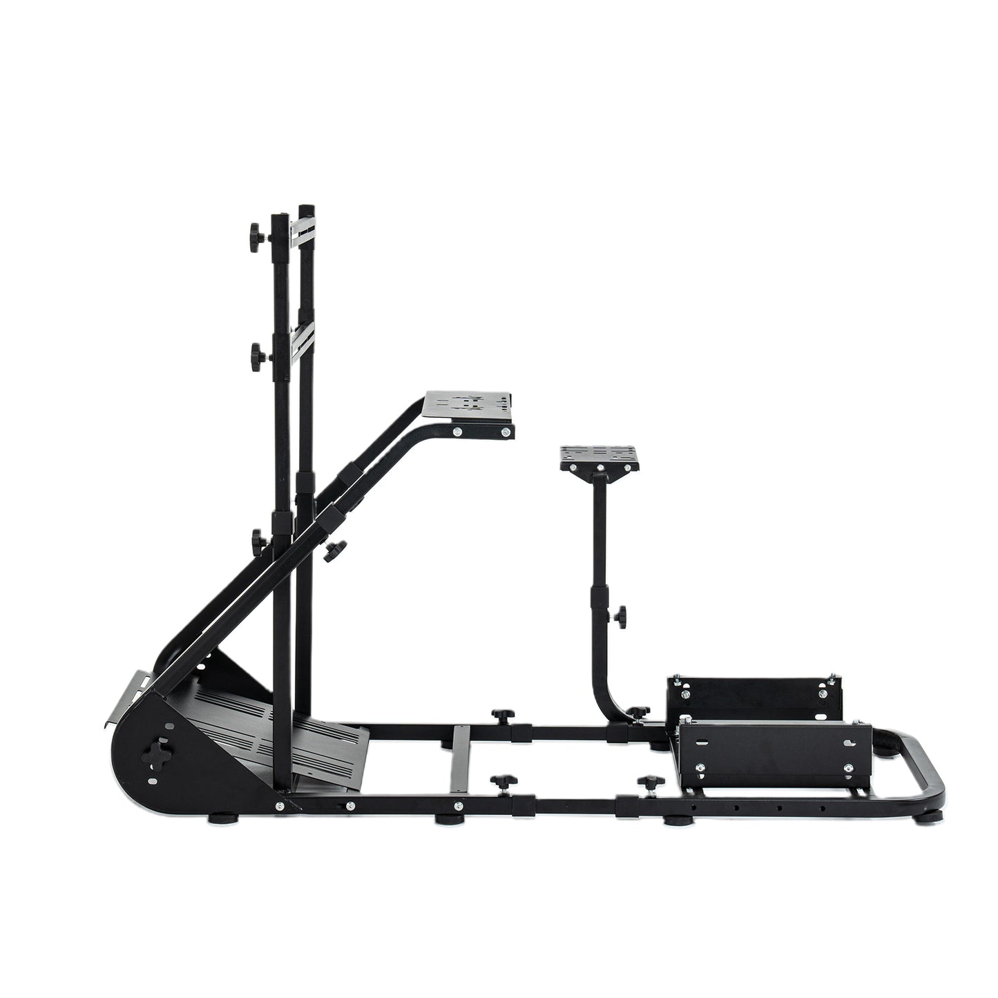 Enhanced and stable racing wheel cockpit, compatible with Fanatec, PXN, Thrustmaster, and Logitech adjustable driving simulators, excluding handbrake, pedals, and monitor