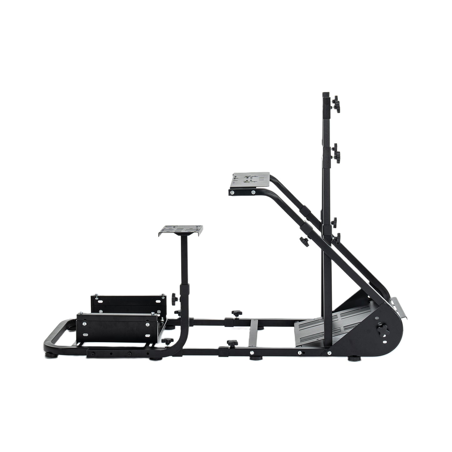 Enhanced and stable racing wheel cockpit, compatible with Fanatec, PXN, Thrustmaster, and Logitech adjustable driving simulators, excluding handbrake, pedals, and monitor