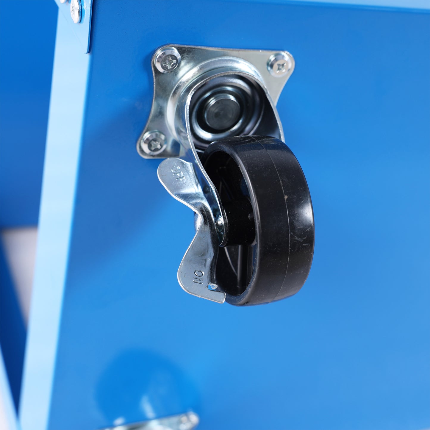 Tool Cart, 3-Tier Rolling Mechanic Tool Cart, Heavy Duty Steel Utility Cart with Lockable Wheels, 450 LBS Capacity Industrial Service Cart for Garage, Warehouse, Workshop (Blue)