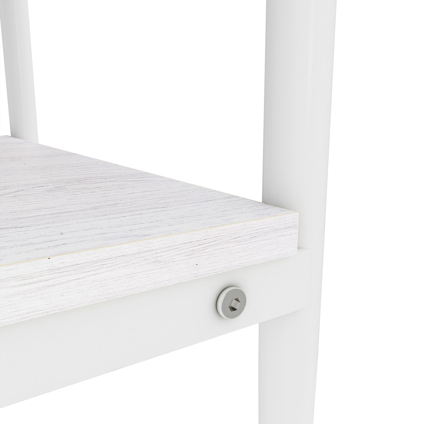 Set of 2 Rectangle End Table, Tempered Glass Tabletop with MDF layer, Modern Table for Living Room , Gray Glass