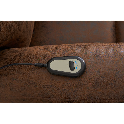 Power Lift Recliner Chair with Massage Elderly, Overstuffed Wide Recliners, Heavy Duty and Safety Motion Reclining Mechanism