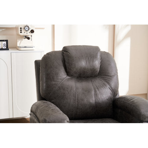 Power Lift Recliner Chair with Massage for Elderly, Overstuffed Wide Recliners, Heavy Duty and Safety Motion Reclining Mechanism