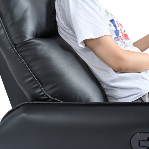 Rocking Recliner Chair,360°Swivel Nursery Rocking Chair,Glider Chair,Modern Small Rocking Swivel Recliner Chair for Bedroom,Living Room Chair Home Theater Seating,Side Pocket(Black+360°Swivel )