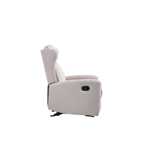 Rocking Recliner Chair for Living Room, Adjustable Modern Recliner Chair, Recliner Sofa with Lumbar Support, Classic and Traditional Recliner Chair with Comfortable Arm and Back Sofa(Light Gray)