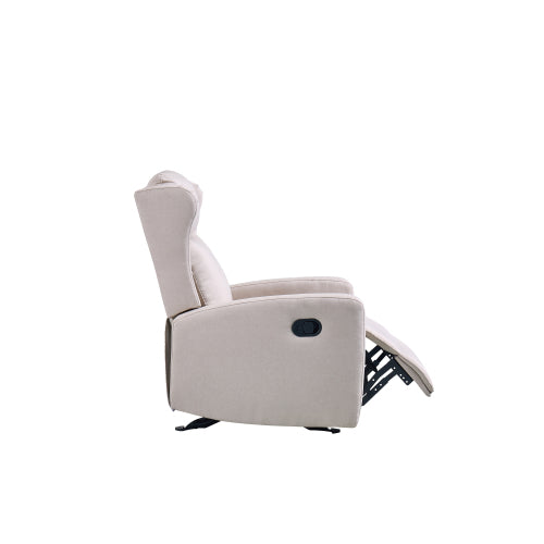 Rocking Recliner Chair for Living Room, Adjustable Modern Recliner Chair, Recliner Sofa with Lumbar Support, Classic and Traditional Recliner Chair with Comfortable Arm and Back Sofa(Light Gray)