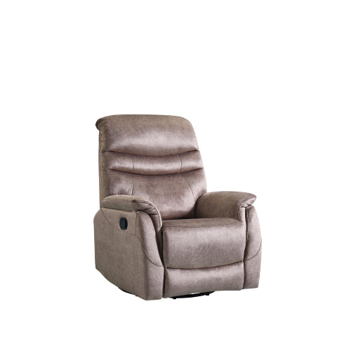Rocking Swivel Recliner Chair for Living Room, 360 Degree Swivel, Adjustable Modern Reclining Chair, Classic and Traditional Recliner Sofa with Lumbar Support (Dark Grey)