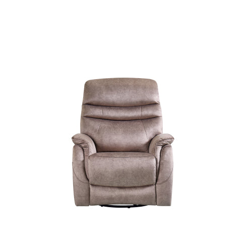Rocking Swivel Recliner Chair for Living Room, 360 Degree Swivel, Adjustable Modern Reclining Chair, Classic and Traditional Recliner Sofa with Lumbar Support (Dark Grey)