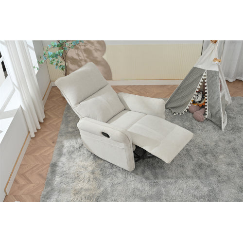 360° Swivel Rocker Recliner Chair,Swivel Nursery Rocking Chair,Glider Chair,Modern Rocking Swivel Recliner Chair for Bedroom,Living Room Chair Home Theater Seating(Fabric Gray+360°Swivel )