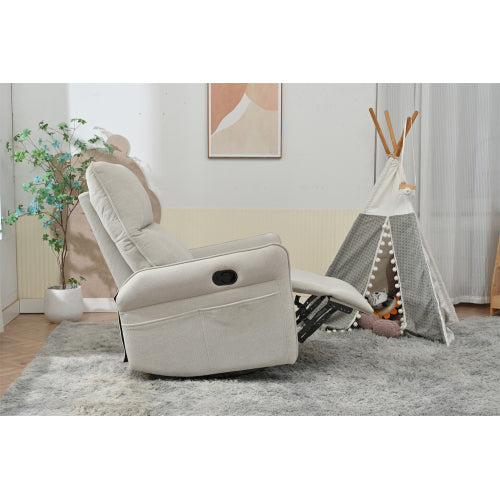 360° Swivel Rocker Recliner Chair,Swivel Nursery Rocking Chair,Glider Chair,Modern Rocking Swivel Recliner Chair for Bedroom,Living Room Chair Home Theater Seating(Fabric Gray+360°Swivel )