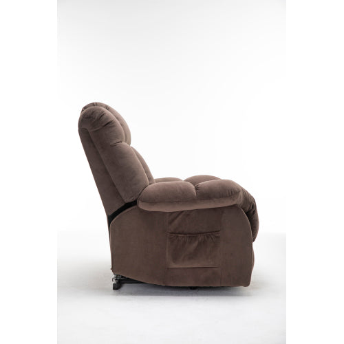 Power Lift Recliner Chair for Elderly- Heavy Duty and Safety Motion Reclining Mechanism-Fabric Sofa Living Room Chair
