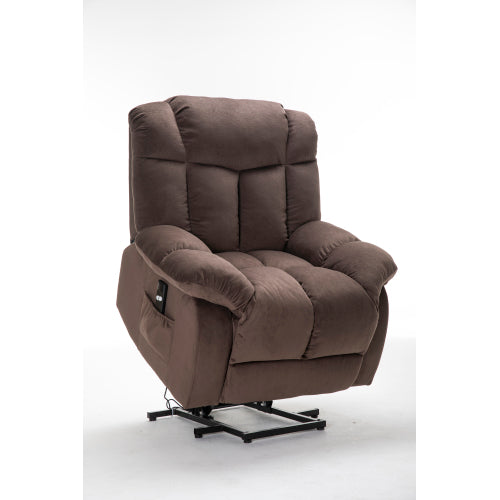 Power Lift Recliner Chair for Elderly- Heavy Duty and Safety Motion Reclining Mechanism-Fabric Sofa Living Room Chair