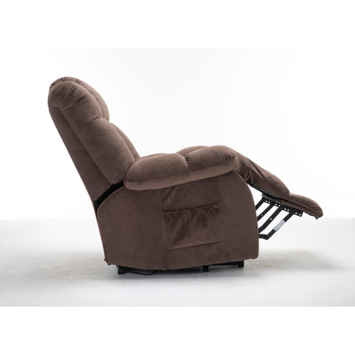 Power Lift Recliner Chair for Elderly- Heavy Duty and Safety Motion Reclining Mechanism-Fabric Sofa Living Room Chair