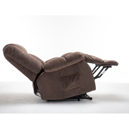Power Lift Recliner Chair for Elderly- Heavy Duty and Safety Motion Reclining Mechanism-Fabric Sofa Living Room Chair