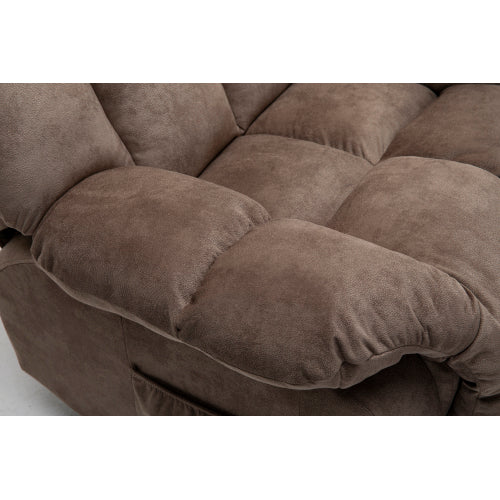 Power Lift Recliner Chair for Elderly- Heavy Duty and Safety Motion Reclining Mechanism-Fabric Sofa Living Room Chair