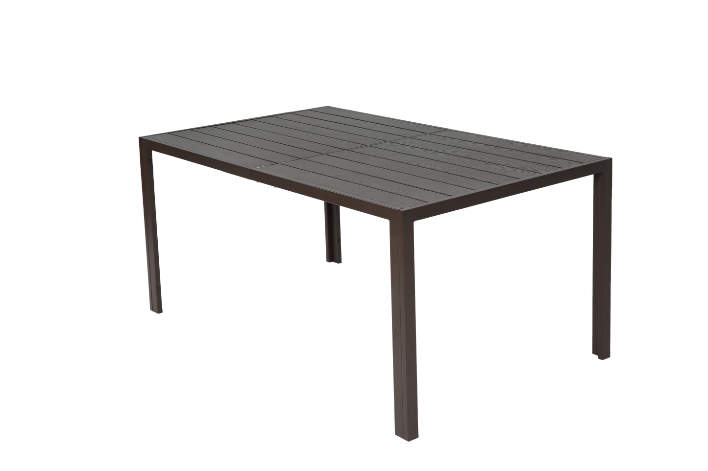 7 Pieces Patio Dining Set, Outdoor Furniture Table and 6 Textilene Chairs, Outdoor Furniture with Rectangular Table and 6 Stackable Chairs Family Conversation Set for Garden Backyard Deck-Brown