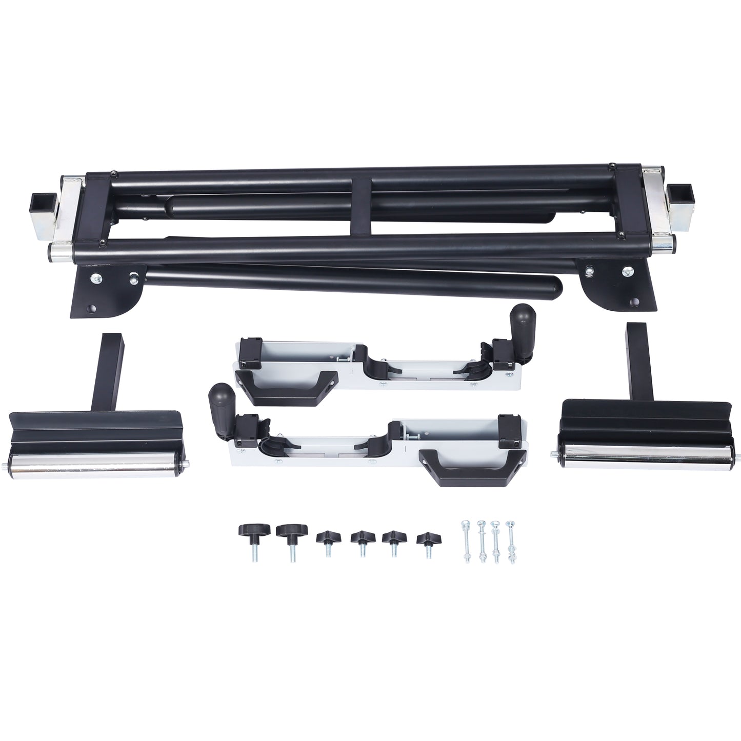 Miter Saw Stand with Quick Release Mounting Brackets,roolers ,stops,compact folding 330lbs