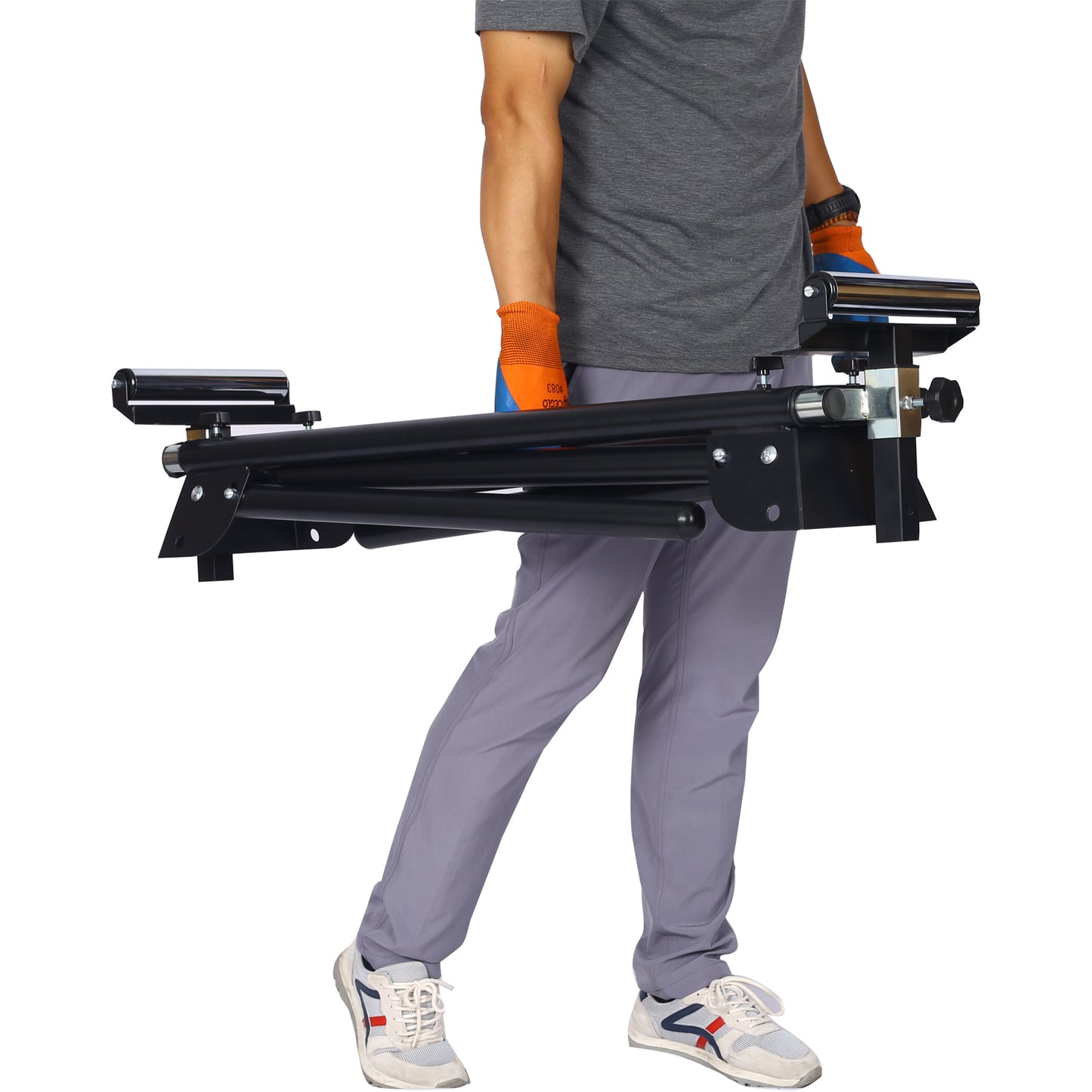 Miter Saw Stand with Quick Release Mounting Brackets,roolers ,stops,compact folding 330lbs