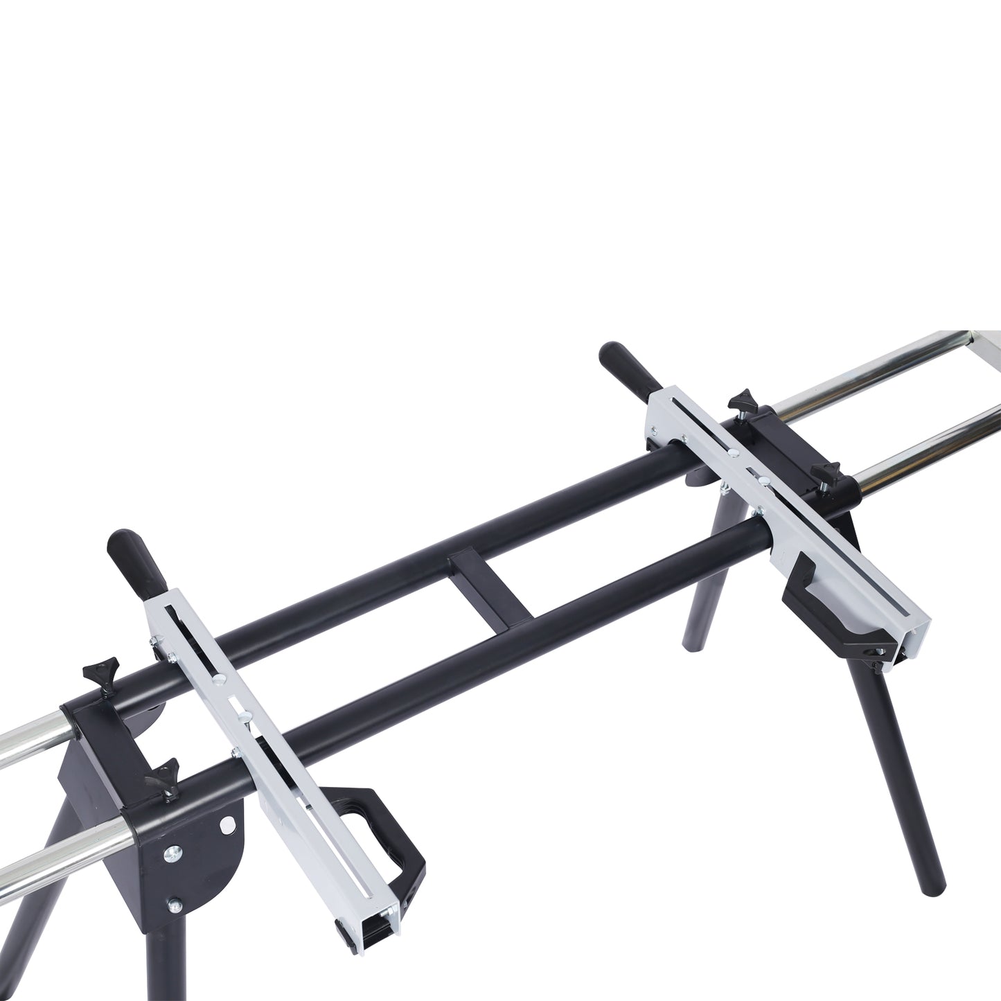 Miter Saw Stand with Quick Release Mounting Brackets,roolers ,stops,compact folding 330lbs